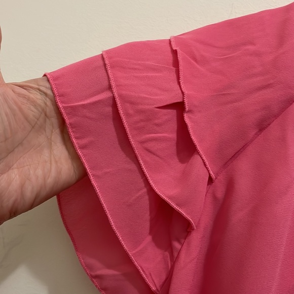 Nanette Lepore pink blouse (sz 1x) - Picture 6 of 11